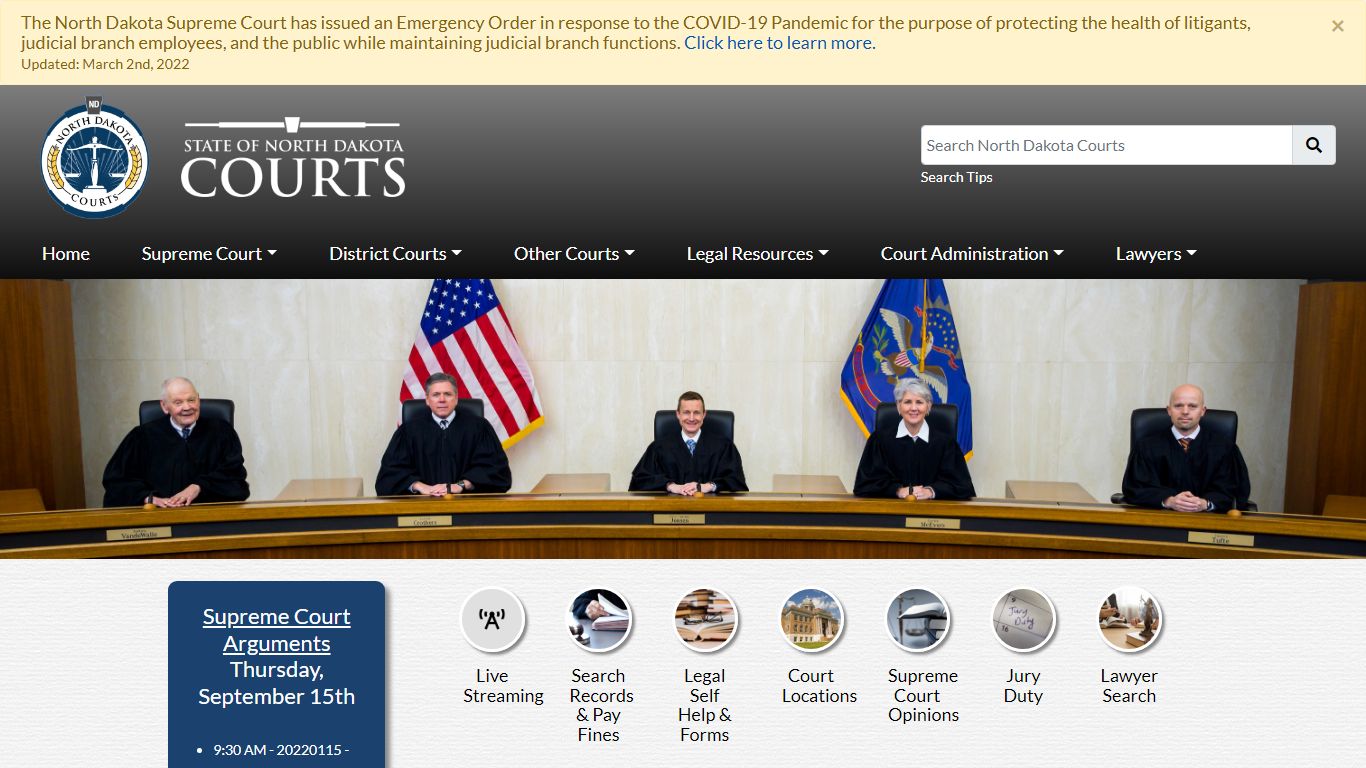 North Dakota Court System - North Dakota Supreme Court